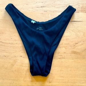 Aerie Swim Ribbed Cheekiest High Cut Bikini Bottoms